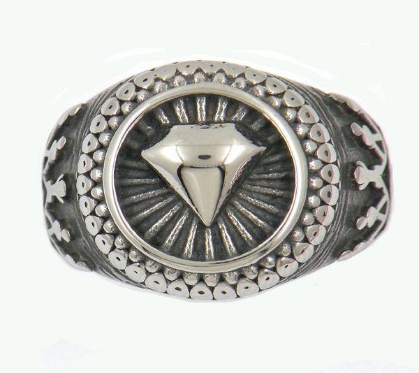 fanssteel stainless steel mens or womens stainless steel jewelry shinning diamond on crown masonic ring biker ring gift 13w679903982, Silver
fanssteel stainless steel mens or womens stainless steel jewelry shinning diamond on crown masonic ring biker ring gift 13w679903982, Silver