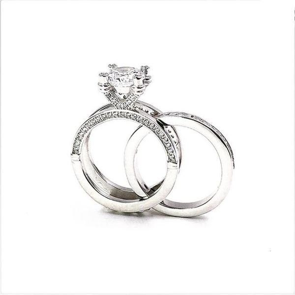 wedding rings gorgeous ring multilayer real 925 sterling silver with zircon brilliant cut protective rhodium plating for women girl wedding, Slivery;golden
wedding rings gorgeous ring multilayer real 925 sterling silver with zircon brilliant cut protective rhodium plating for women girl wedding, Slivery;golden