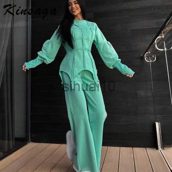 women's two piece pants elegant irregular active jogger tracksuit women solid crewneck sweatsuits and split straight pants suits street, White
women's two piece pants elegant irregular active jogger tracksuit women solid crewneck sweatsuits and split straight pants suits street, White