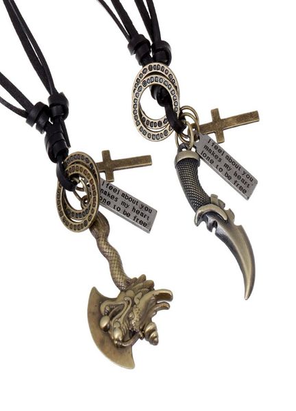 whole fashion jewelry knife and ax alloy necklace men039s personality leather rope clavicle necklace casual vintage punk ne7436799, Silver
whole fashion jewelry knife and ax alloy necklace men039s personality leather rope clavicle necklace casual vintage punk ne7436799, Silver