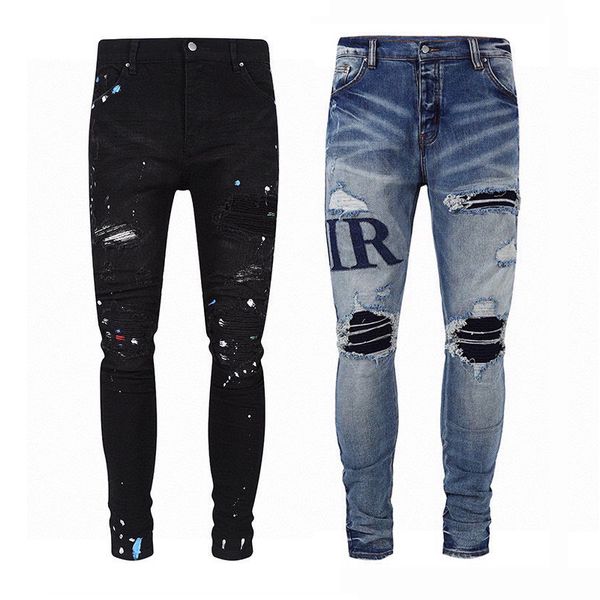 23fw men usa summer washed ripped holes denim pants long jeans painting streetwear trousers bottoms, Black;brown
23fw men usa summer washed ripped holes denim pants long jeans painting streetwear trousers bottoms, Black;brown