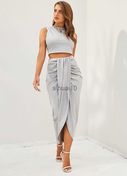 women's two piece pants zaful womens 2 pieces dress set sleeveless crop tank side slit twist skirt bodycon maxi dresses summer j230717, White
women's two piece pants zaful womens 2 pieces dress set sleeveless crop tank side slit twist skirt bodycon maxi dresses summer j230717, White
