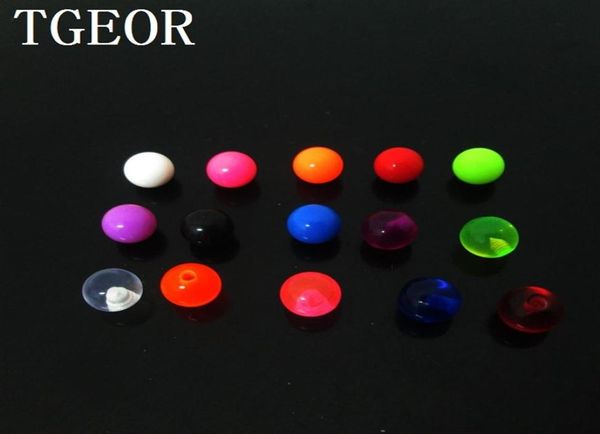 whole body parts 200pcs 1 2 3mm 1 6 5mm 1 6 6mm colors acrylic uv jewelry ball with screw270w9120864, Silver