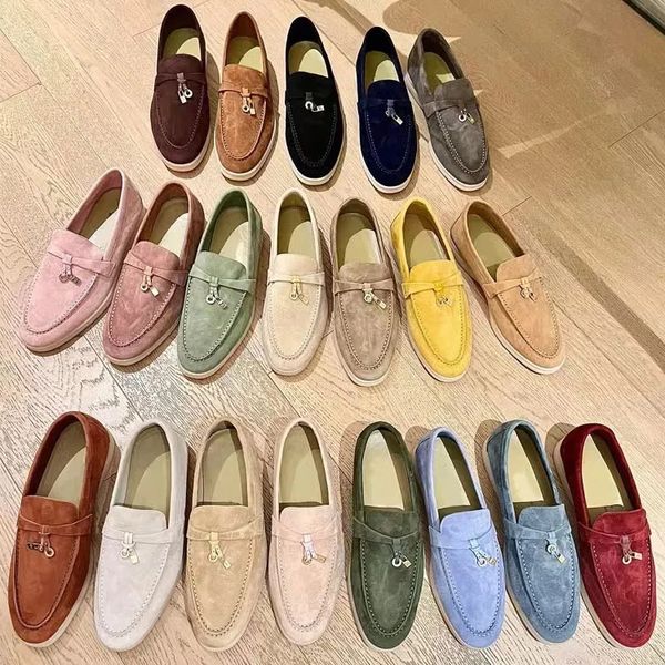 with box loro piana lp womens dress shoes cashmere mans loafers designers shoe classic buckle round toes flat heel leisure comfort four seas, Black
with box loro piana lp womens dress shoes cashmere mans loafers designers shoe classic buckle round toes flat heel leisure comfort four seas, Black