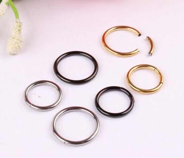 new arrival nose hoop nose rings body piercing jewelry segment ring 3 colors drop 9733058, Black
new arrival nose hoop nose rings body piercing jewelry segment ring 3 colors drop 9733058, Black
