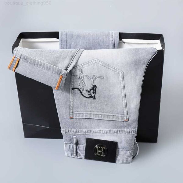 designer mens jeans embroidered high-end jeans men summer new thin style simple fashion slim fit elastic straight pants, Blue
designer mens jeans embroidered high-end jeans men summer new thin style simple fashion slim fit elastic straight pants, Blue