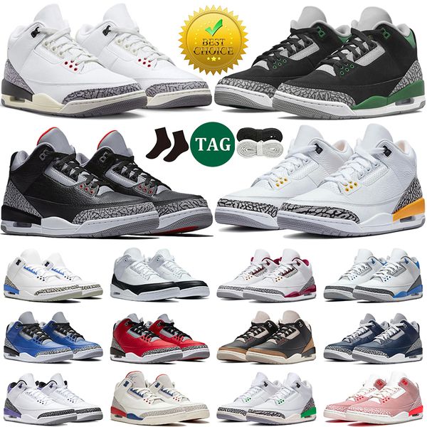 men women 3 basketball shoes white cement 3s reimagined racer blue pine green unc cardinal red rust pink georgetown mens trainer
men women 3 basketball shoes white cement 3s reimagined racer blue pine green unc cardinal red rust pink georgetown mens trainer