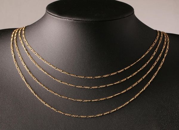 fashion 18k gold plated and 925 sterling silver plated 2mm wide heavy figaro necklace women chains men039s4553502
fashion 18k gold plated and 925 sterling silver plated 2mm wide heavy figaro necklace women chains men039s4553502
