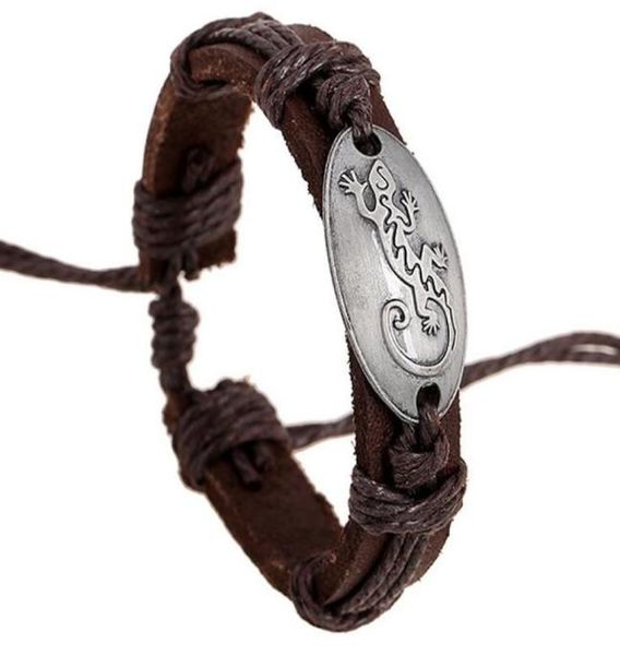 100 genuine leather alloy exorcise evil spirits house lizard bracelet retro leather bracelet men women adjustable couple bracelet3128237, Golden;silver
100 genuine leather alloy exorcise evil spirits house lizard bracelet retro leather bracelet men women adjustable couple bracelet3128237, Golden;silver