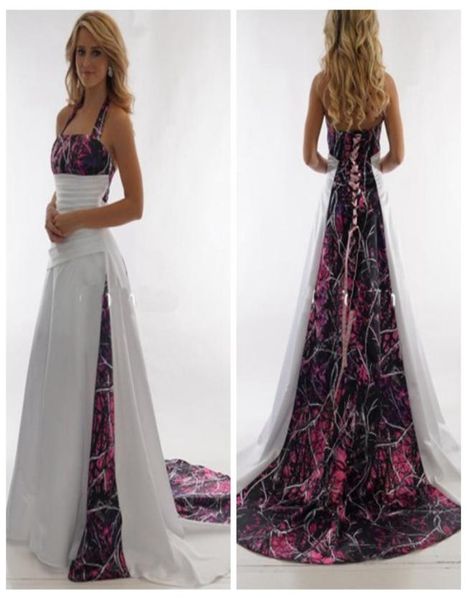 halter 2019 camo aline muddy girl wedding dresses camouflage custom plus size bridal gowns real tree countryside lace up back rob8031455, White
halter 2019 camo aline muddy girl wedding dresses camouflage custom plus size bridal gowns real tree countryside lace up back rob8031455, White
