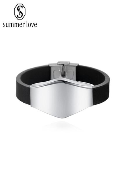 dog tag silicone bracelet stainless steel mens bracelet personalized diy custom engravable name bangle gift blank adjustable brace1253032, Golden;silver
dog tag silicone bracelet stainless steel mens bracelet personalized diy custom engravable name bangle gift blank adjustable brace1253032, Golden;silver