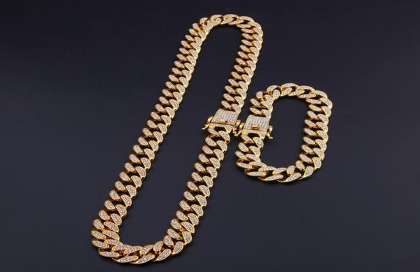 13mm miami cuban link chain gold silver necklace bracelet set iced out crystal rhinestone bling hip hop for men4235183
13mm miami cuban link chain gold silver necklace bracelet set iced out crystal rhinestone bling hip hop for men4235183