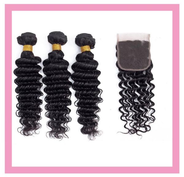 malaysian unprocessed human hair extensions deep wave bundles with 4x4 lace closure middle three part deep curly natural colo1550610, Black;brown
malaysian unprocessed human hair extensions deep wave bundles with 4x4 lace closure middle three part deep curly natural colo1550610, Black;brown