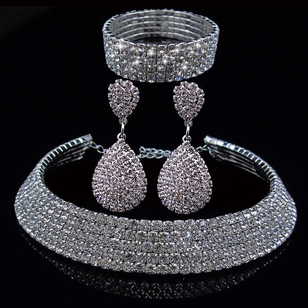 wedding jewelry sets fooderwerk bride classic crystal choker necklace earrings bracelet accessories 230427, Slivery;golden
wedding jewelry sets fooderwerk bride classic crystal choker necklace earrings bracelet accessories 230427, Slivery;golden
