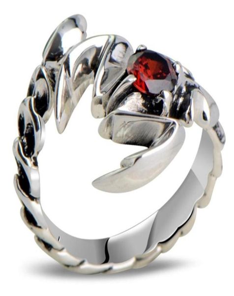 925 sterling silver retro scorpion king scorpio garnet open ring men thai silver fine jewelry gift finger ring ch025321 s1810100508496087, Slivery;golden
925 sterling silver retro scorpion king scorpio garnet open ring men thai silver fine jewelry gift finger ring ch025321 s1810100508496087, Slivery;golden