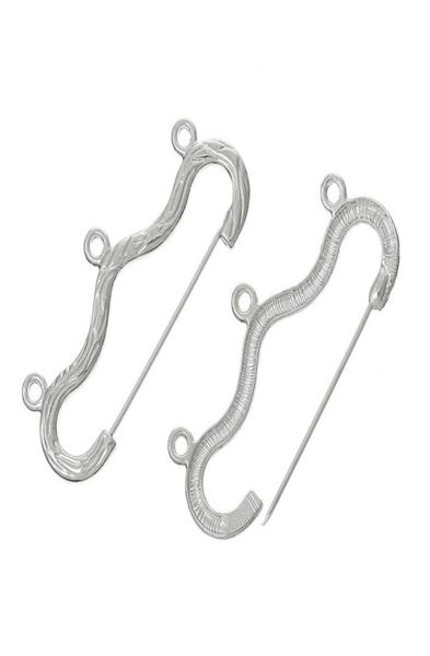 100 pcs large brooches safety pin 3 holes silver plated 46cm good for diy craft1402260, Gray
100 pcs large brooches safety pin 3 holes silver plated 46cm good for diy craft1402260, Gray