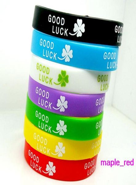 100pcslot mixed colors good luck clover silicone rubber elastic bracelet wrist band for women men fashion jewelry bangle6129438, White
100pcslot mixed colors good luck clover silicone rubber elastic bracelet wrist band for women men fashion jewelry bangle6129438, White