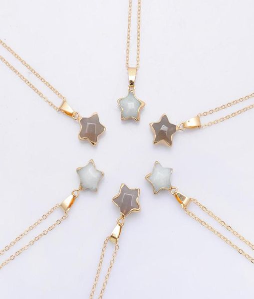 pentagram star chain necklace pink crystal chakra natural stone gold plating geode druzy quartz pendant diy necklace jewelry5229830, Silver
pentagram star chain necklace pink crystal chakra natural stone gold plating geode druzy quartz pendant diy necklace jewelry5229830, Silver