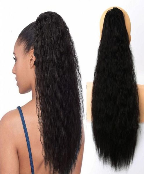 25inch65cm woman kinky curly ponytail extensions claw clipin pony tail hair extension heat resistant fluffy corn hair pieces hai9824767, Black
25inch65cm woman kinky curly ponytail extensions claw clipin pony tail hair extension heat resistant fluffy corn hair pieces hai9824767, Black