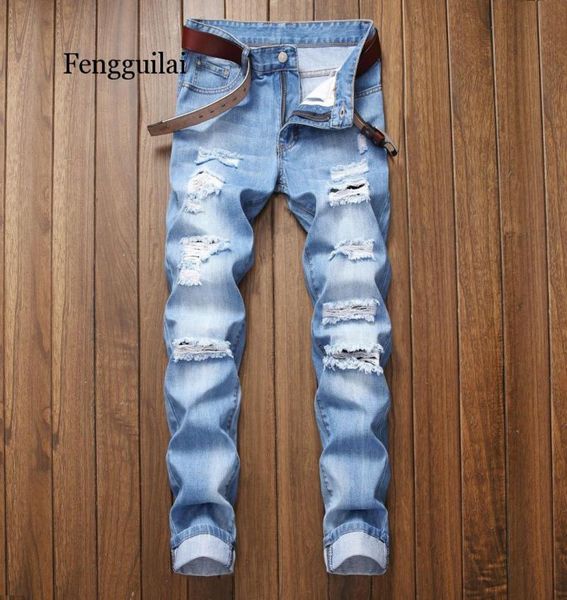 new fashion ripped jeans men patchwork hollow out printed beggar cropped pants man cowboys demin pants male2838991, Blue
new fashion ripped jeans men patchwork hollow out printed beggar cropped pants man cowboys demin pants male2838991, Blue