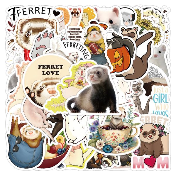 50pcs ferret stickers waterproof vinyl stickers non-random for car bike luggage lapskateboard scrapbook water bottle decal
50pcs ferret stickers waterproof vinyl stickers non-random for car bike luggage lapskateboard scrapbook water bottle decal