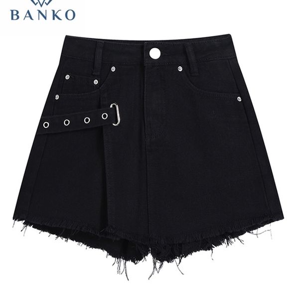 women's shorts summer fashion e-girl wide leg a-line jeans shorts plus size black denim women high waisted chic streetwear gothic y2k 2, White;black
women's shorts summer fashion e-girl wide leg a-line jeans shorts plus size black denim women high waisted chic streetwear gothic y2k 2, White;black