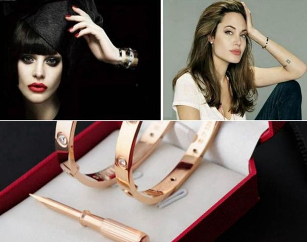 rose gold 316l stainless steel screw bangle bracelet with screwdriver and stone screws with box 4805819, White
rose gold 316l stainless steel screw bangle bracelet with screwdriver and stone screws with box 4805819, White