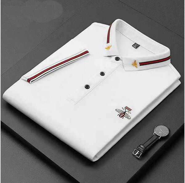 high-end brand paul short-sleeved t-shirt men bee polo shirt 100% cotton lapel business korean summer embroidery men's clothing, White;black
high-end brand paul short-sleeved t-shirt men bee polo shirt 100% cotton lapel business korean summer embroidery men's clothing, White;black