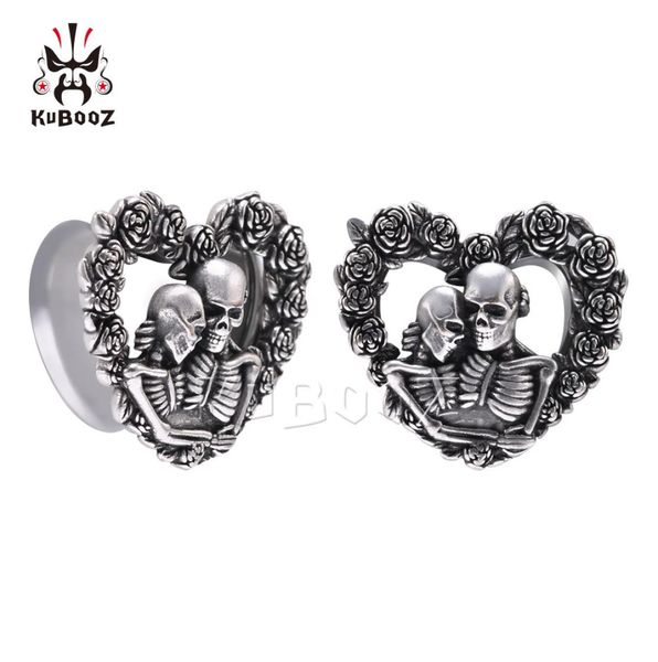 kubooz stainless steel skull rose heartshaped ear plugs tunnels body jewelry piercing earring gauges stretchers expanders 825mm 8275404, Silver
kubooz stainless steel skull rose heartshaped ear plugs tunnels body jewelry piercing earring gauges stretchers expanders 825mm 8275404, Silver