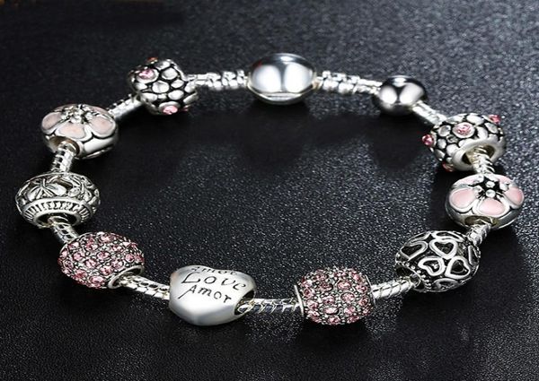 antique 925 silver charm fit bangle bracelet with love and flower crystal ball for women wedding pa14559365850, Black
antique 925 silver charm fit bangle bracelet with love and flower crystal ball for women wedding pa14559365850, Black