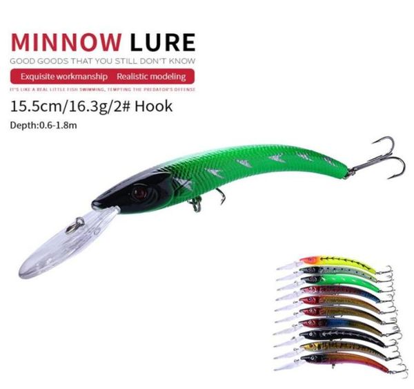 new 15 5cm 16 3g 2 hook big minnow artificial plastic deep diver hard lures sea fishing lures big saltwater bait199q9283945
new 15 5cm 16 3g 2 hook big minnow artificial plastic deep diver hard lures sea fishing lures big saltwater bait199q9283945