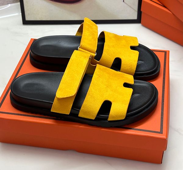 fashion one word casual velcro slippers sandals genuine leather montage summer luxury ladies beach sandal slipper size 35-43 with box, Black
fashion one word casual velcro slippers sandals genuine leather montage summer luxury ladies beach sandal slipper size 35-43 with box, Black