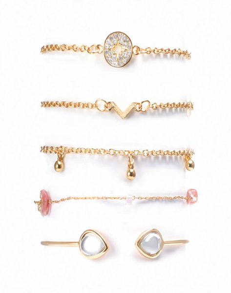 fashion women039s bracelets geometric water drop ball open natural stone diamond sixpointed star bracelet 1 set 5 pieces9387706, Golden;silver
fashion women039s bracelets geometric water drop ball open natural stone diamond sixpointed star bracelet 1 set 5 pieces9387706, Golden;silver