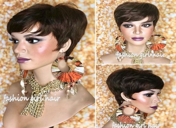 150density full brazilian short pixie cut none lace front wigs with bangs 100 remy human hair wig for black women2555551, Black;brown
150density full brazilian short pixie cut none lace front wigs with bangs 100 remy human hair wig for black women2555551, Black;brown