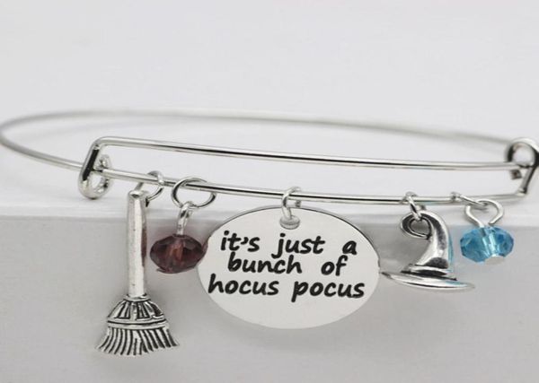 10pcslot it039s just a bunch of hocus pocus charm pendant bangle hocus pocus inspired halloween bracelet4545741, Golden;silver
10pcslot it039s just a bunch of hocus pocus charm pendant bangle hocus pocus inspired halloween bracelet4545741, Golden;silver