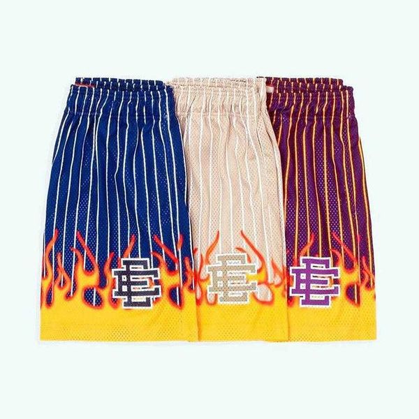 american ee flame shorts men's and women's summer casual large basketball training mesh quick dry quarter length shorts, White;black
american ee flame shorts men's and women's summer casual large basketball training mesh quick dry quarter length shorts, White;black