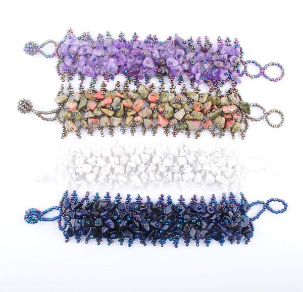 wojiaer natural fluorite quartz stone beaded weave strands bracelets chips beads adjustable bangle women jewelry bk3017614303, Black
wojiaer natural fluorite quartz stone beaded weave strands bracelets chips beads adjustable bangle women jewelry bk3017614303, Black