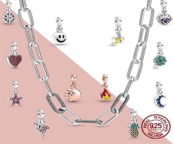 me series chain necklace authentic 100% 925 silver fit charms diy women jewelry giftfn5p4292906