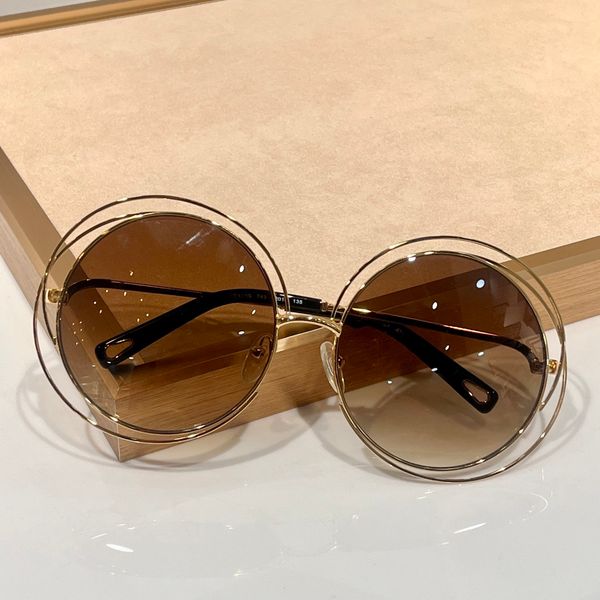 round sunglasses gold metal/brown gradient for women summer sunnies gafas de sol sonnenbrille uv400 eye wear with box, White;black
round sunglasses gold metal/brown gradient for women summer sunnies gafas de sol sonnenbrille uv400 eye wear with box, White;black