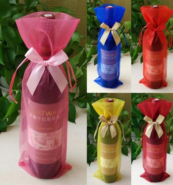 20pcs 6 designs for choice 1437cm thicker korea bowknot wine bottle jewelry organza bags wedding party candy christmas gift bag1703567, Pink;blue
20pcs 6 designs for choice 1437cm thicker korea bowknot wine bottle jewelry organza bags wedding party candy christmas gift bag1703567, Pink;blue
