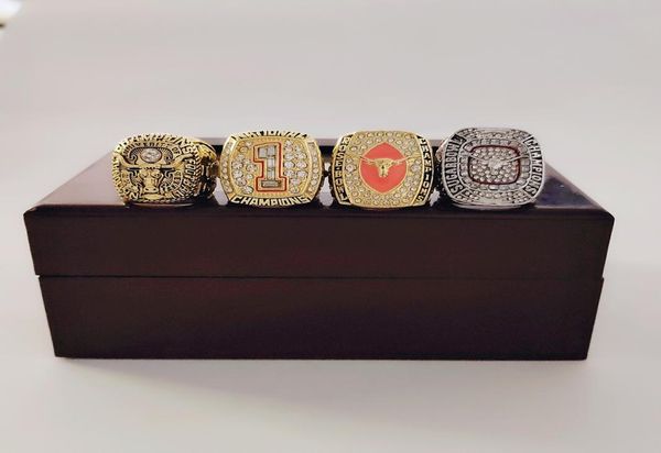 4pcsset 1969 2005 2018 texas longhorns football national college championship ring set fan men promotion gift whole 2019 drop9811810, Golden;silver
4pcsset 1969 2005 2018 texas longhorns football national college championship ring set fan men promotion gift whole 2019 drop9811810, Golden;silver