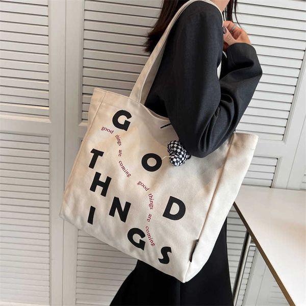 casual canvas bag for women's new literary and artistic lazy style letter shoulder bag for students to carry tote women's bag duri
casual canvas bag for women's new literary and artistic lazy style letter shoulder bag for students to carry tote women's bag duri