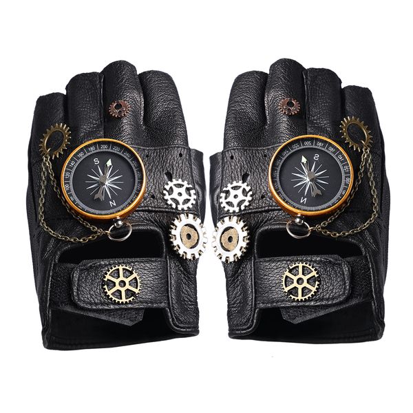 five fingers gloves steampunk pu leather fingerless compass gloves men women fashion hip hop punk gloves half finger gloves 230717, Blue;gray
five fingers gloves steampunk pu leather fingerless compass gloves men women fashion hip hop punk gloves half finger gloves 230717, Blue;gray