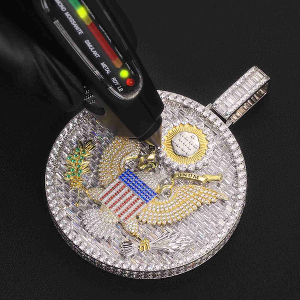krkc vvs moissanite pass diamond tester customized personal luxury 10/14/18k gold jewelry 925 silver sterling custom pendant
krkc vvs moissanite pass diamond tester customized personal luxury 10/14/18k gold jewelry 925 silver sterling custom pendant