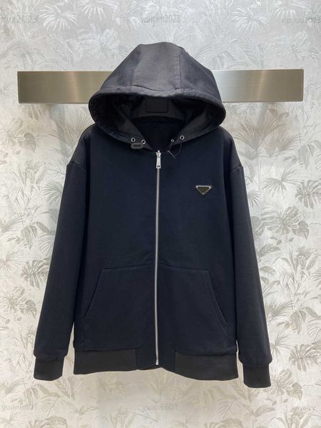 womens designer zip hooded jacket fashion long sleeve overcoat size s- double sided use metal geometry logo coat july15, Black;brown
womens designer zip hooded jacket fashion long sleeve overcoat size s- double sided use metal geometry logo coat july15, Black;brown