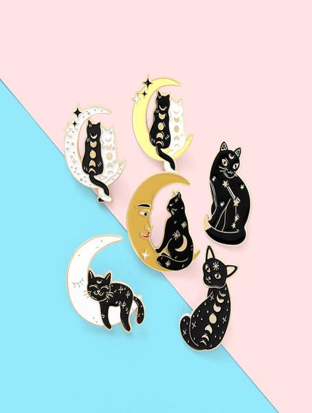 cartoon black cat brooches enamel letter lapel denim badge pins gift party2073230, Gray
cartoon black cat brooches enamel letter lapel denim badge pins gift party2073230, Gray