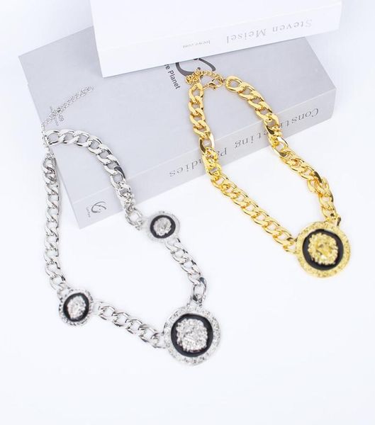chokers fashion lion heads pendants necklaces punk gold color chain men necklace statement girl hip hop alloy jewelry collar2677336, Golden;silver
chokers fashion lion heads pendants necklaces punk gold color chain men necklace statement girl hip hop alloy jewelry collar2677336, Golden;silver