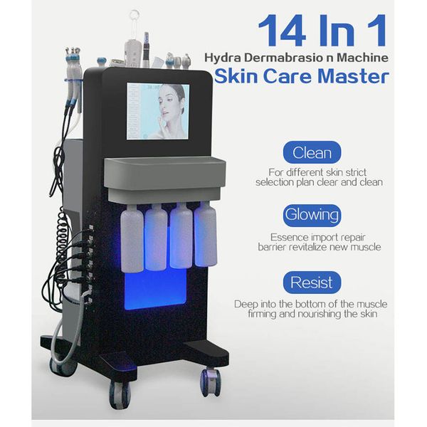 14 in 1 ultrasonic facial skin scrubber deep face cleaning lymphatic drainage suction spa beauty equipment h2o2 hydra aqua peel machine
14 in 1 ultrasonic facial skin scrubber deep face cleaning lymphatic drainage suction spa beauty equipment h2o2 hydra aqua peel machine