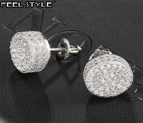 hip hop 1pair micro full paved round zircon cz stone bling iced out stud earring copper earrings for men jewelry 2201254000026, Golden;silver
hip hop 1pair micro full paved round zircon cz stone bling iced out stud earring copper earrings for men jewelry 2201254000026, Golden;silver