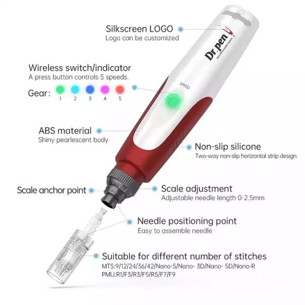 needle pen skin therapy face, eyes and body remove stretch marks, wrinkles, scars, acne, cellulite
needle pen skin therapy face, eyes and body remove stretch marks, wrinkles, scars, acne, cellulite